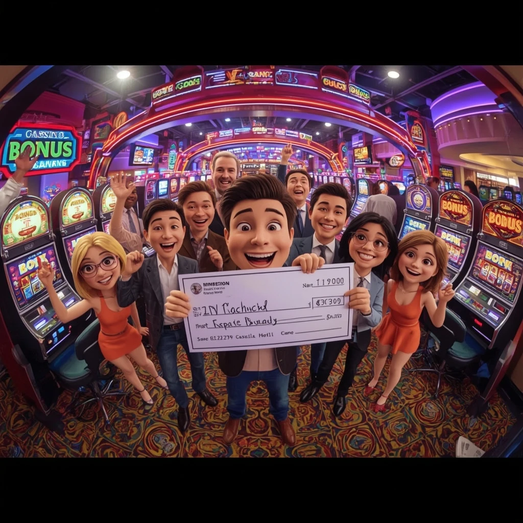 bonus dans les mains d'un joueur au casino 4 Crowns Casino