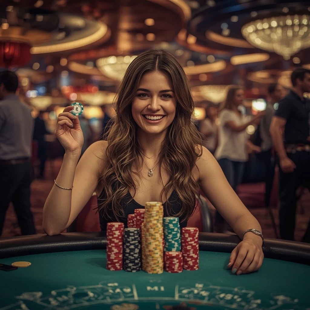 bonus dans les mains d'un homme au casino 4 CROWNS CASINO