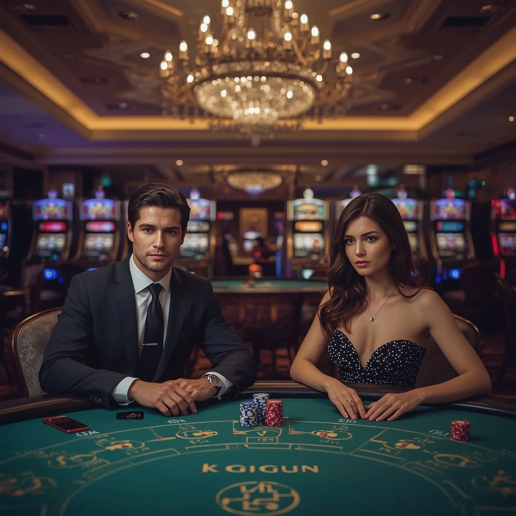 Deux joueurs de poker au 4 Crowns Casino